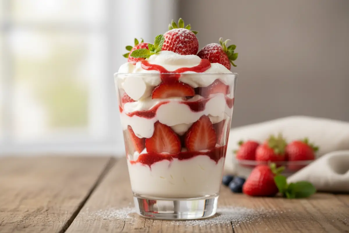 Strawberries and Cream Dessert