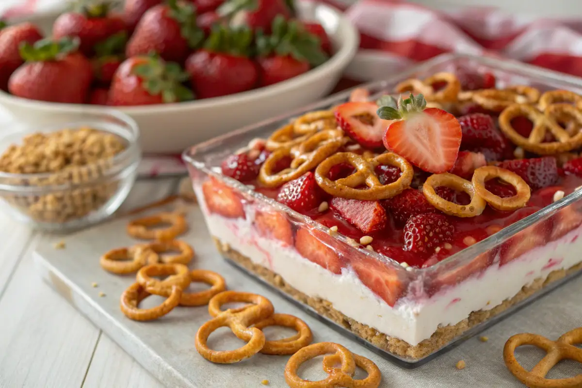 Strawberry Pretzel Salad