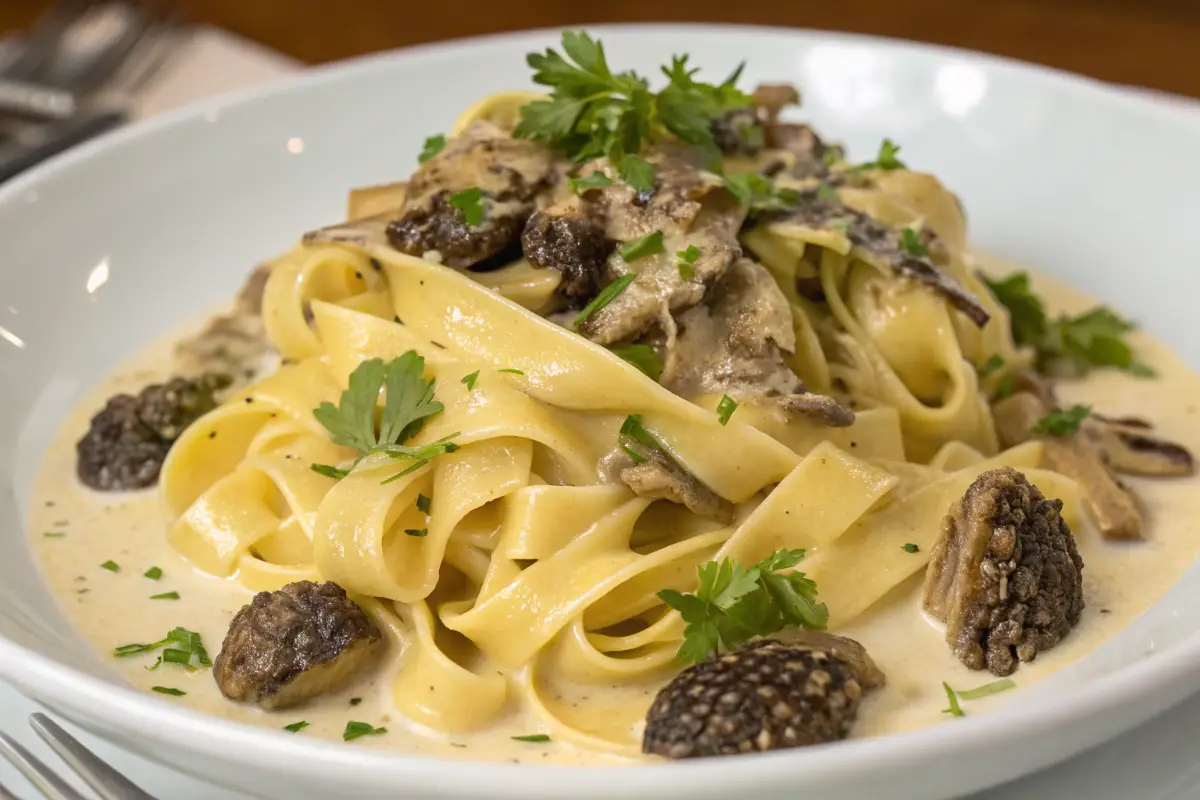 Tagliatelle With Morel Mushrooms And Cream