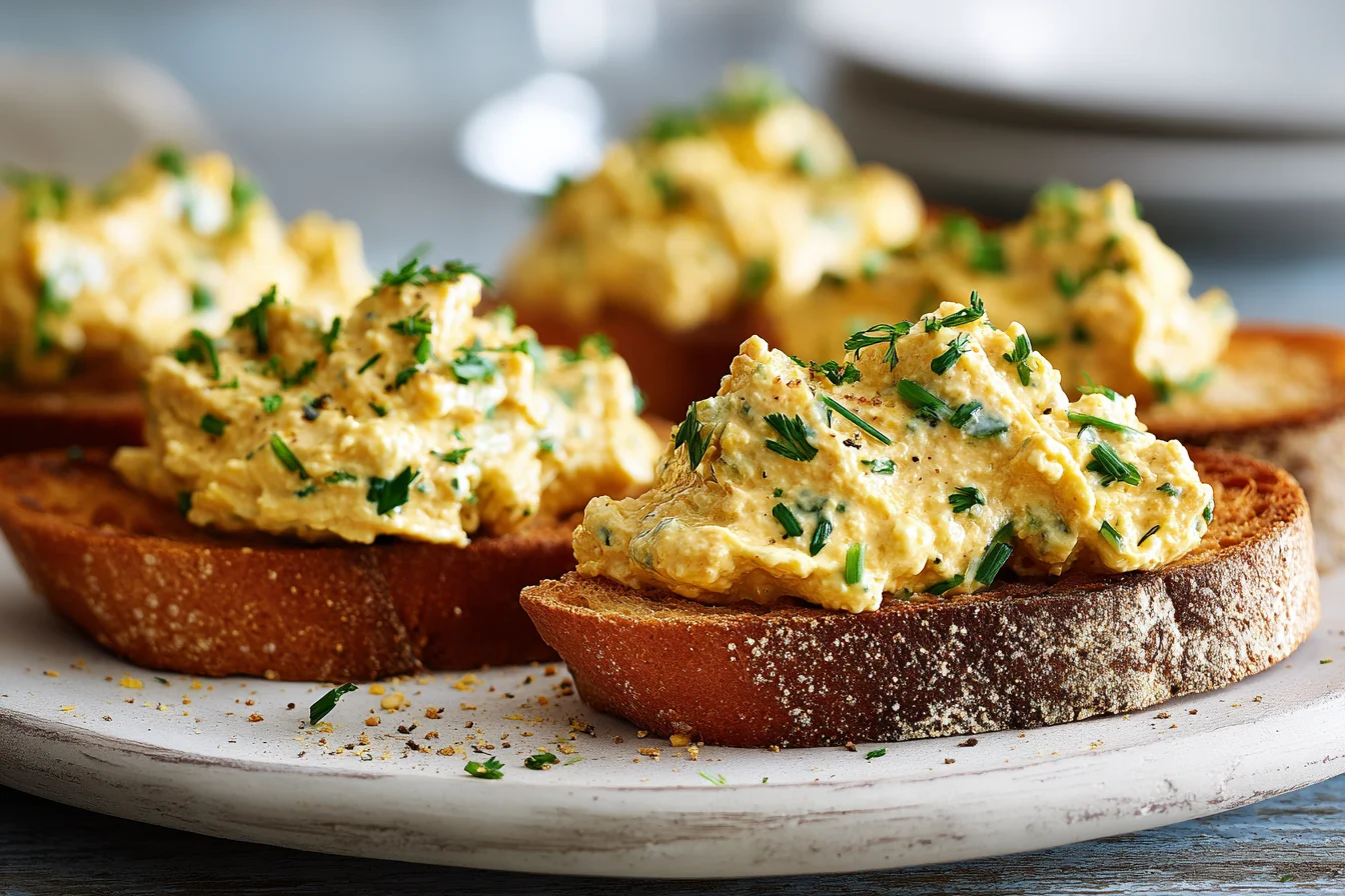 Classic Benedictine Spread with Toast Points