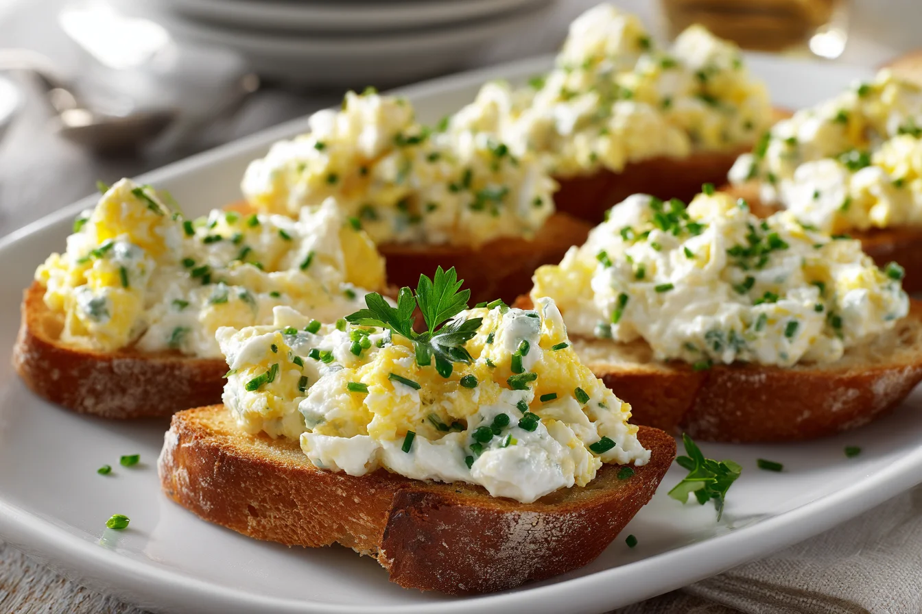 Classic Benedictine Spread with Toast Points