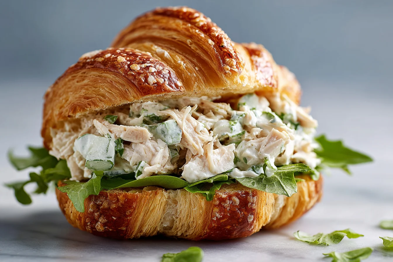 Chicken Salad Croissant Mini Sandwiches