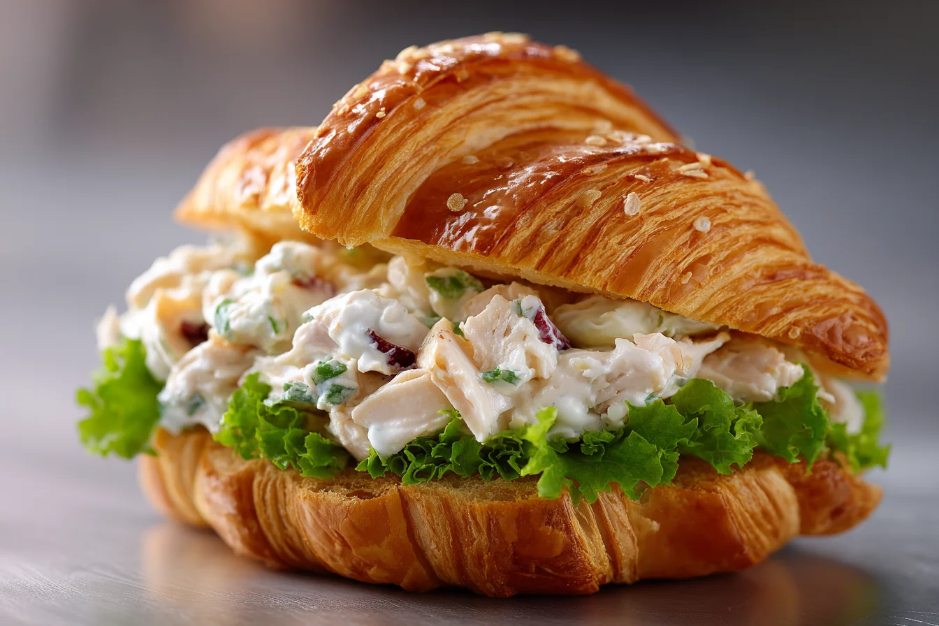 Chicken Salad Croissant Mini Sandwiches