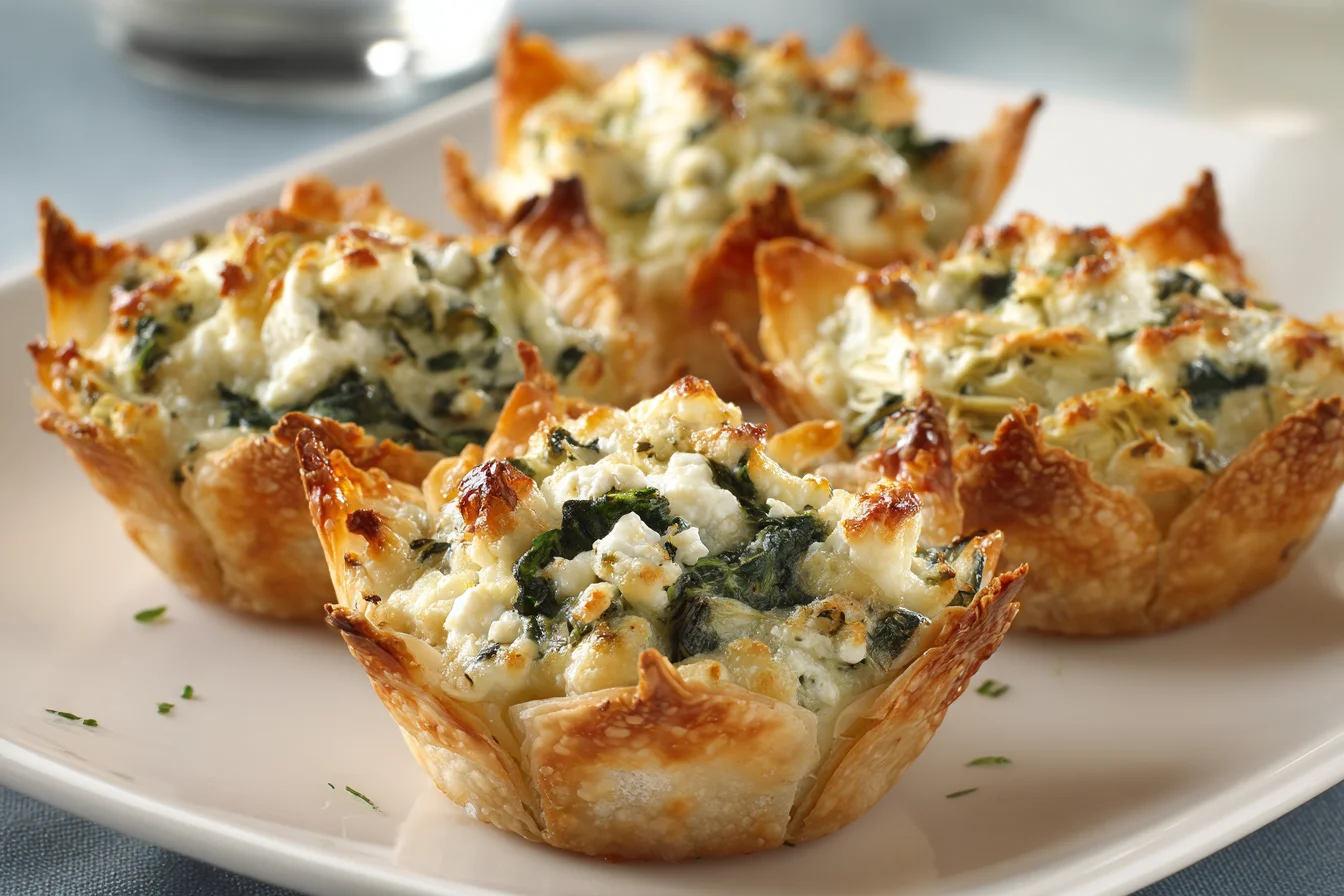 Spinach and Artichoke Phyllo Cups