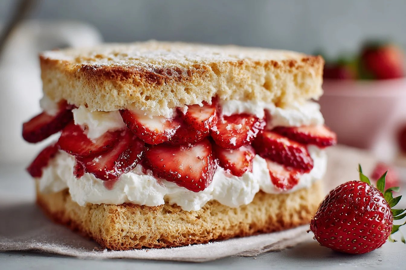 Strawberry Cream Tea Sandwiches