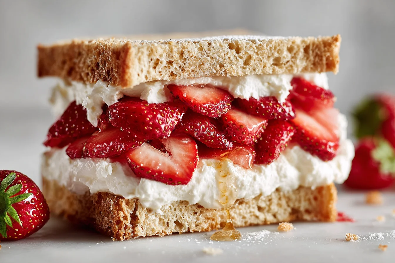 Strawberry Cream Tea Sandwiches