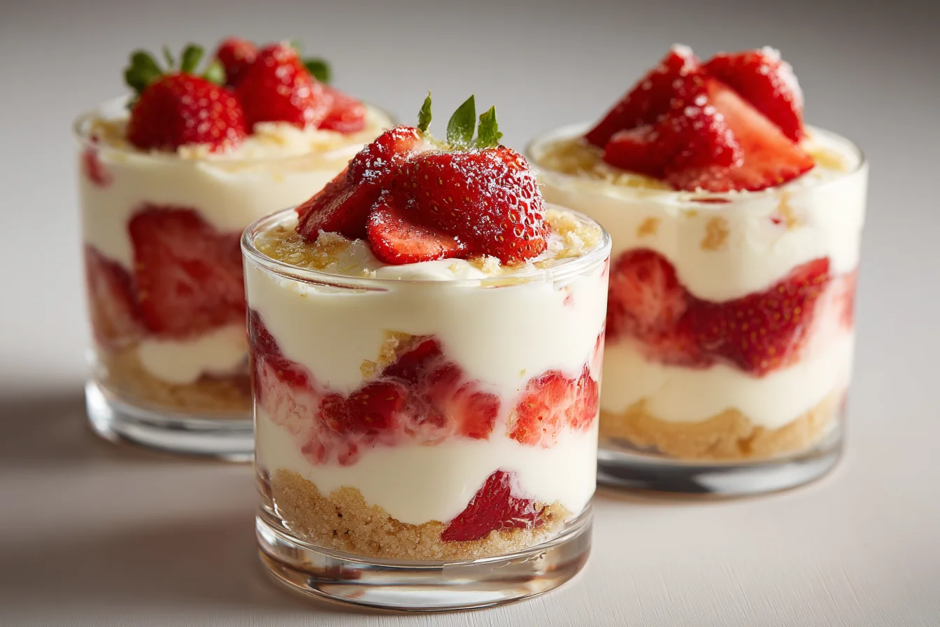 Strawberry Lemon Trifle Cups