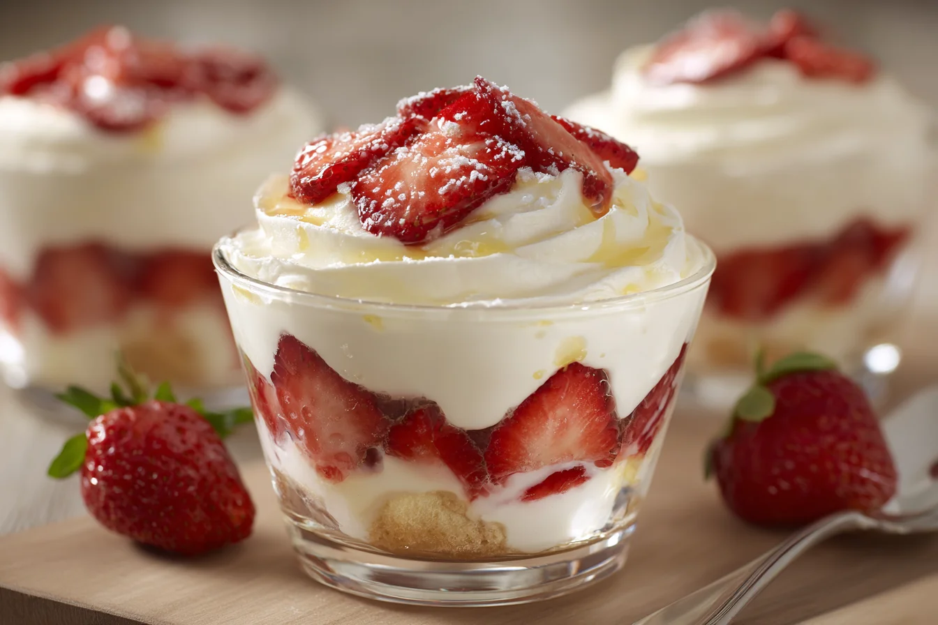 Strawberry Lemon Trifle Cups