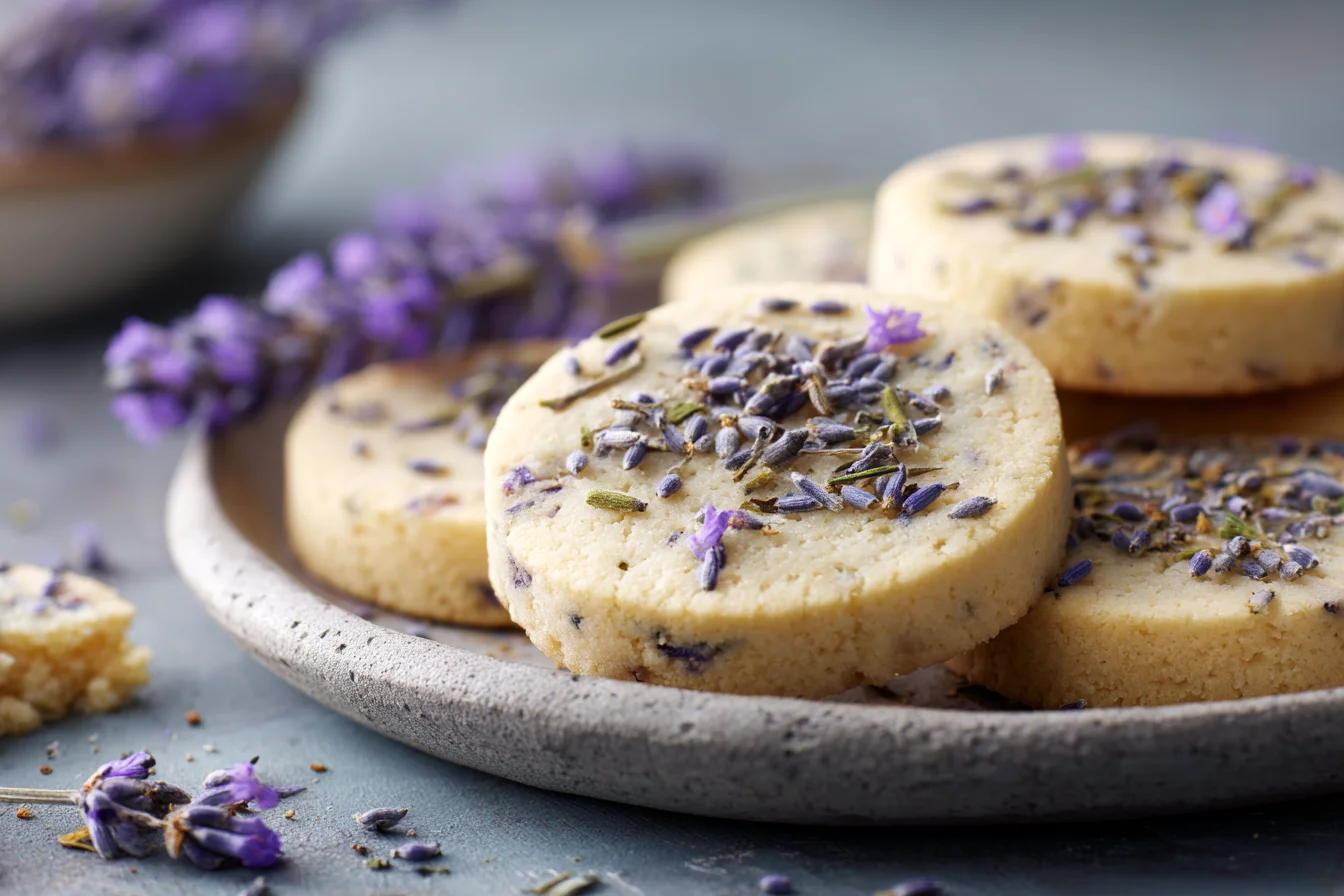 Earl Grey Lavender Shortbread Cookies