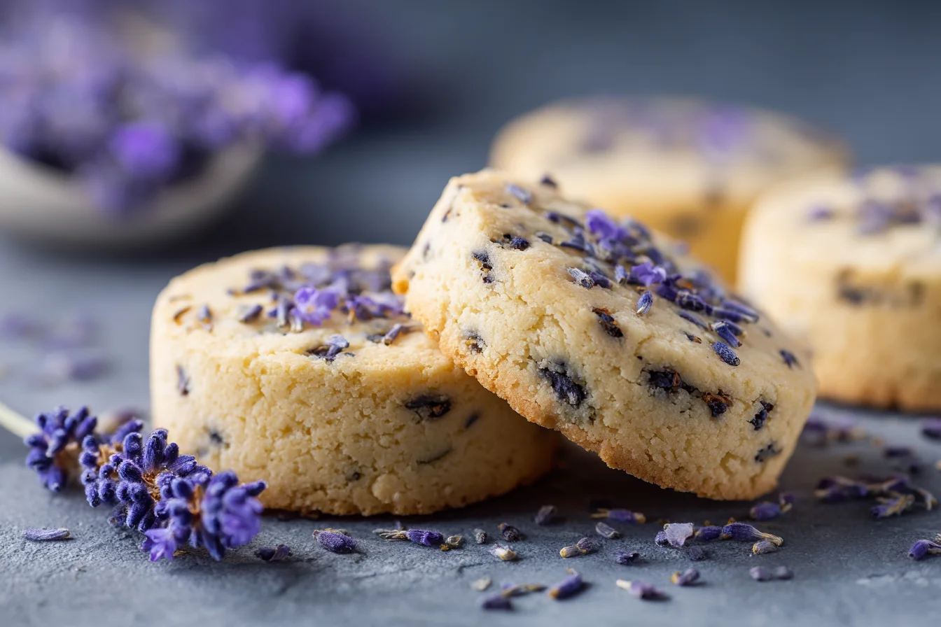 Earl Grey Lavender Shortbread Cookies