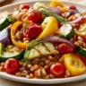 farro salad with roasted vegetables