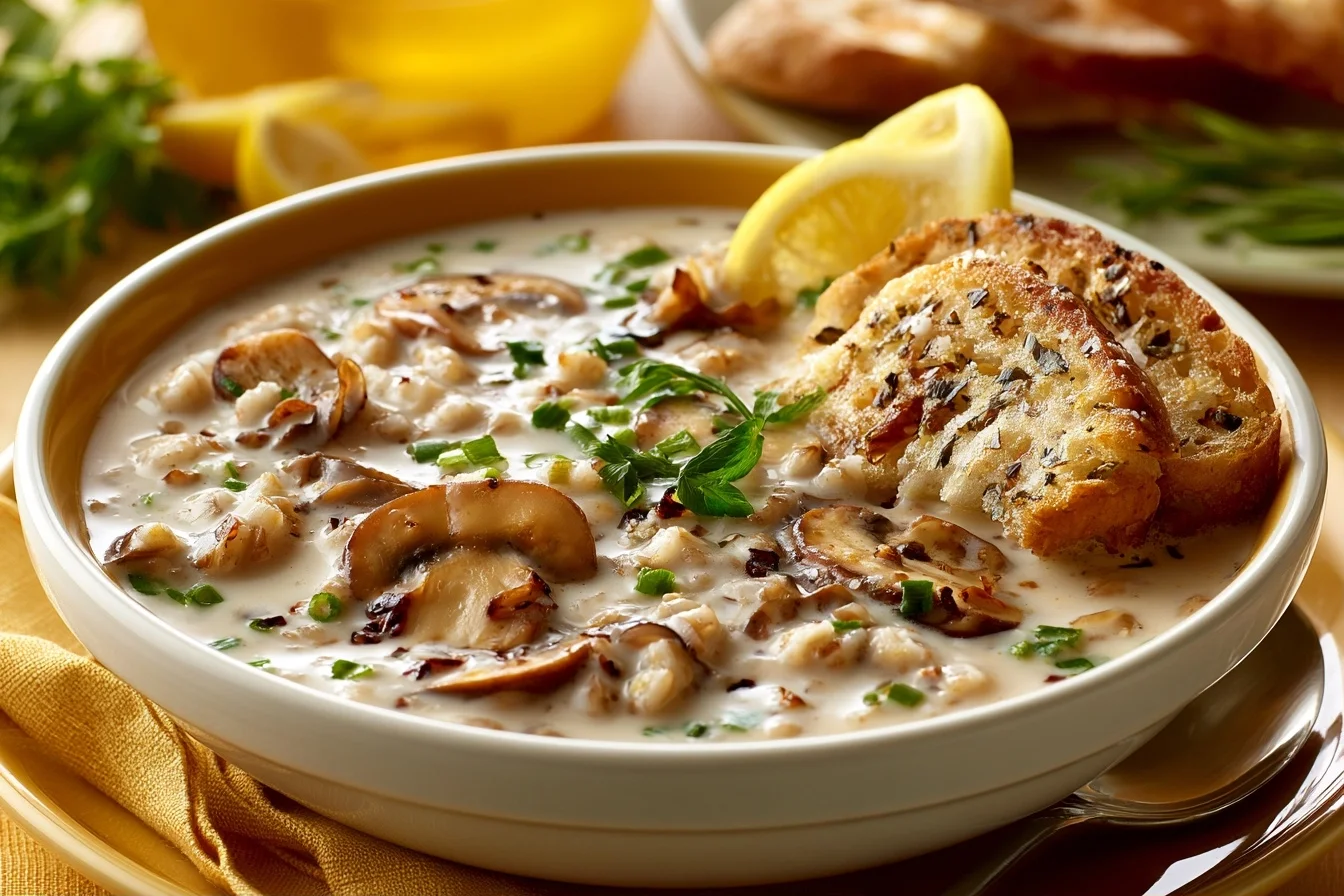 barley mushroom soup
