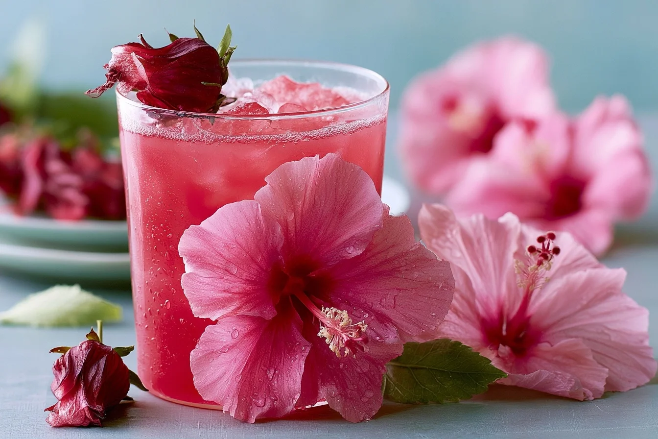 Hibiscus Coconut Water Cooler