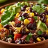 black bean quinoa bowl