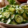 spicy garlic refrigerator pickles