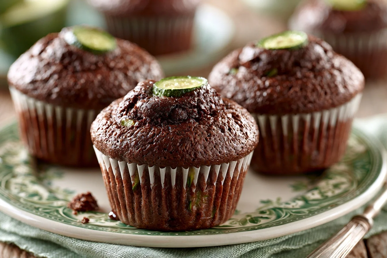chocolate zucchini muffins
