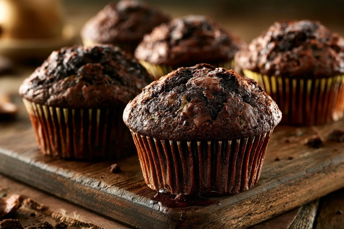 Chocolate Zucchini Muffins